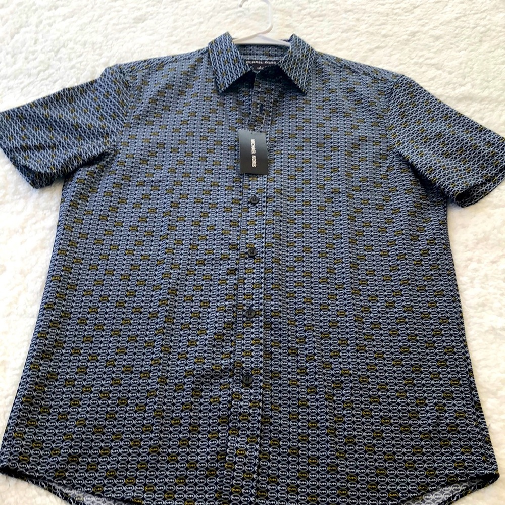 Patterned Michael Kors Button Down Casual Shirt